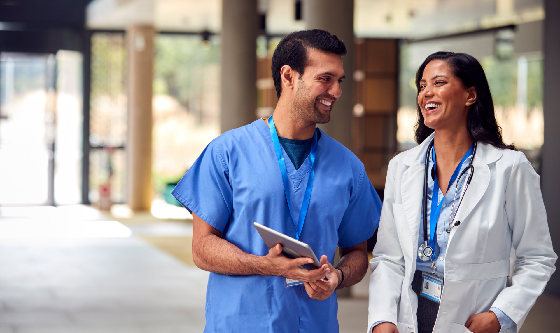 medical professionals smiling