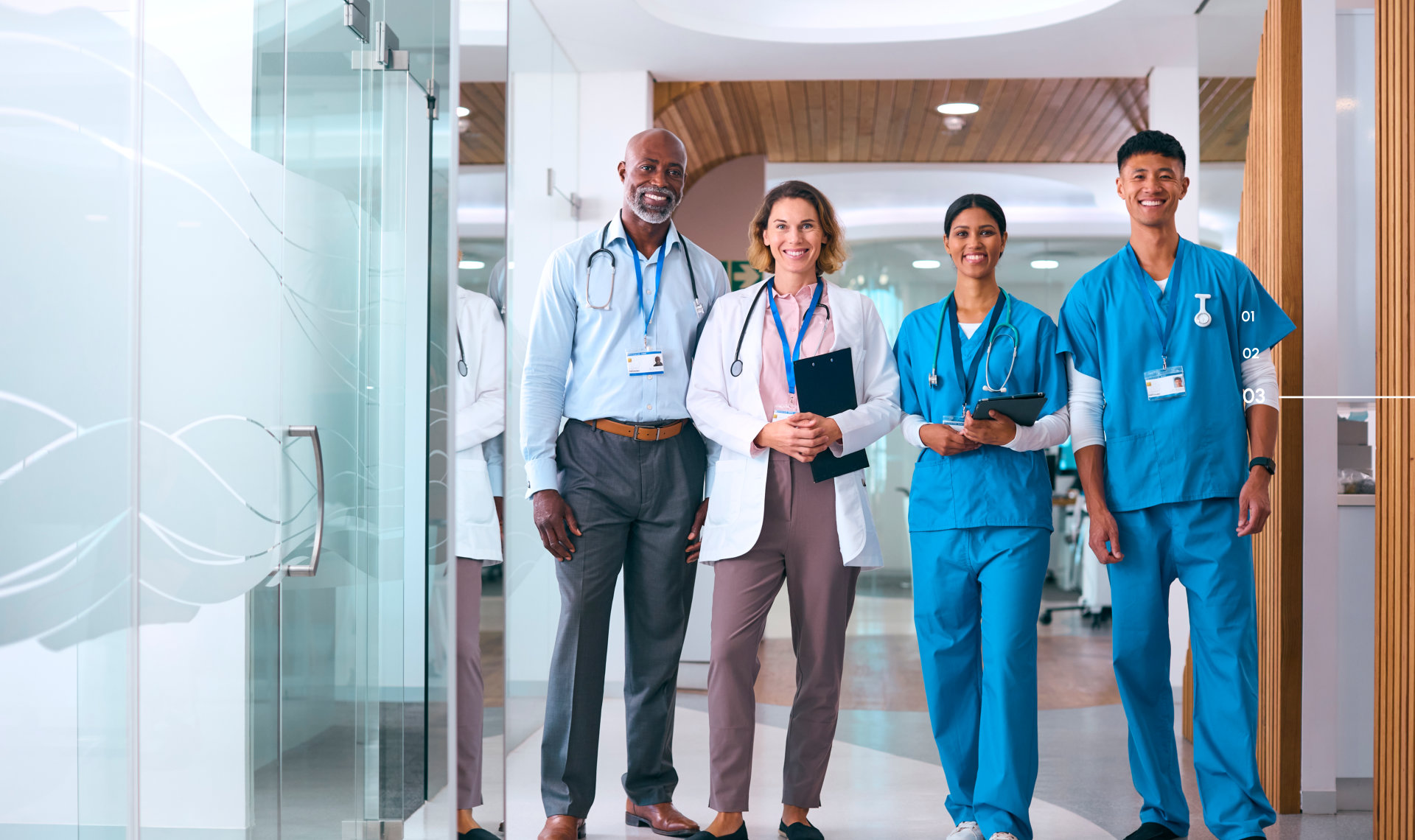 nurses smiling